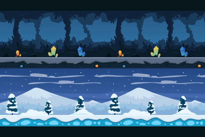 Parallax 2D Game Backgrounds