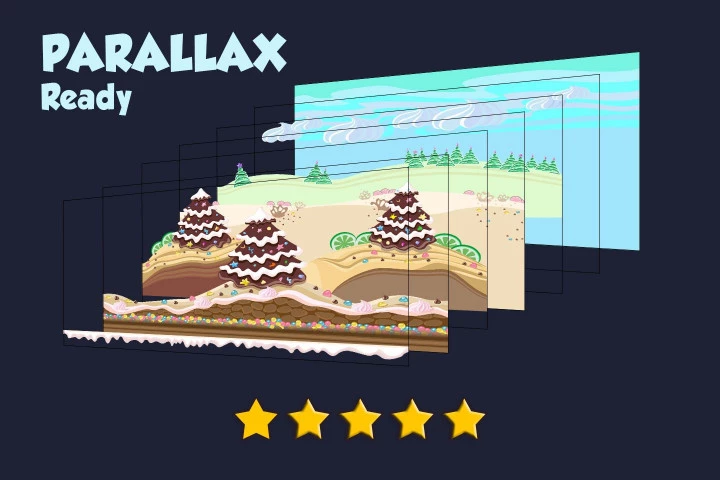 Sweet 2D Game Backgrounds