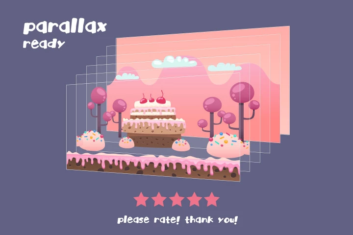 Free Cartoon Parallax 2D Backgrounds