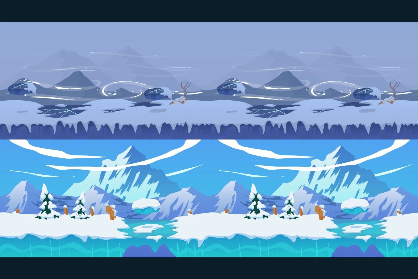 Snowy Mountains Background Pack