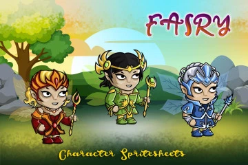 2D Fantasy Fairy Free Character Sprite