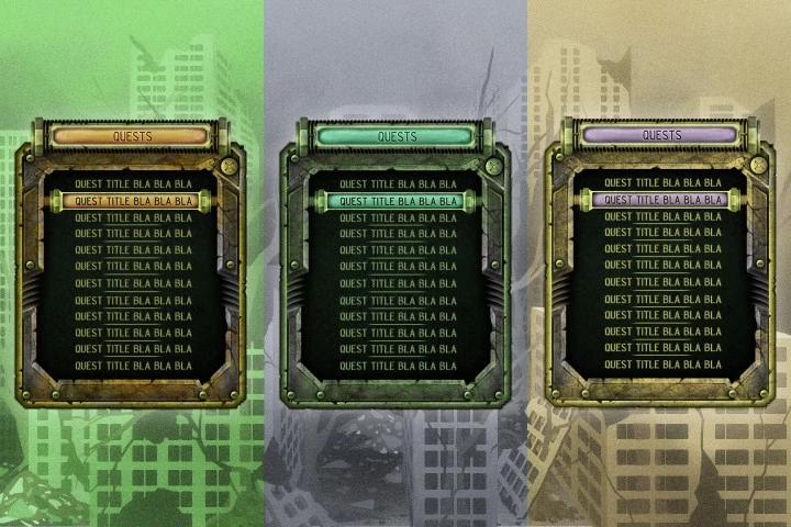 Post-Apocalyptic GUI