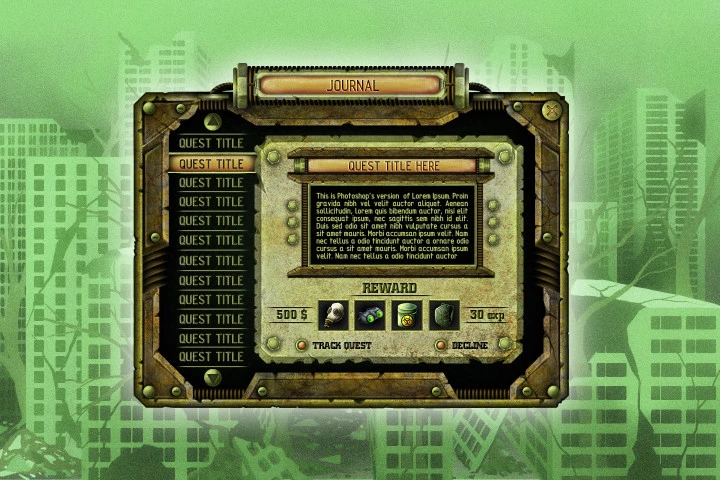 Post-Apocalyptic GUI