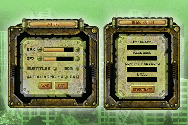 Post-Apocalyptic GUI