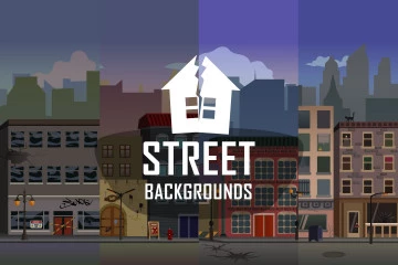 Street 2D Game Backgrounds