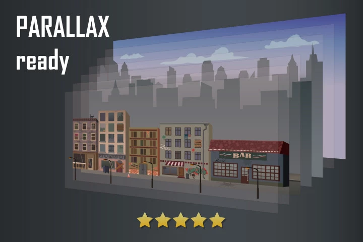 Street 2D Game Backgrounds