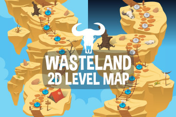 Wasteland Level Map 2D Backgrounds