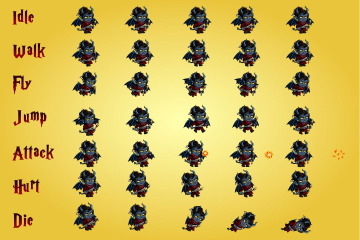 Demon Sprite Sheet By Studiofallen On Deviantart | Images and Photos finder