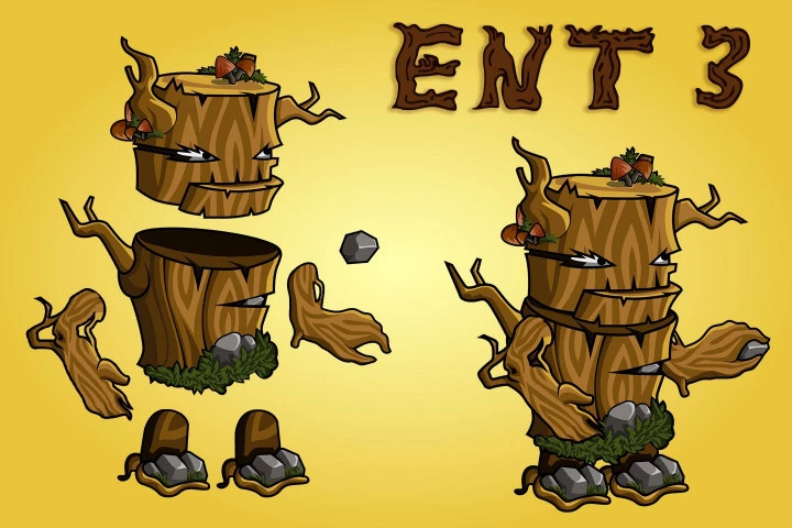 2D Fantasy Ent Character Sprites