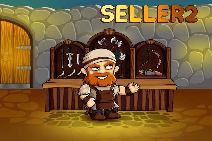 2D Fantasy Seller Free Character Sprite