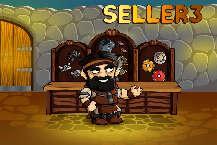 2D Fantasy Seller Free Character Sprite