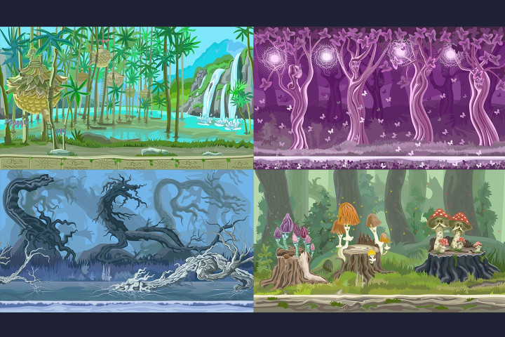 Free Fairy-Tale Game Backgrounds