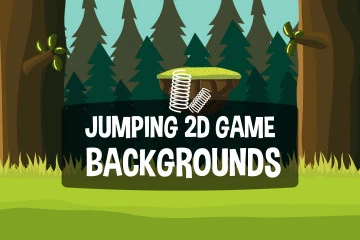 Vertical Jumping Game Backgrounds