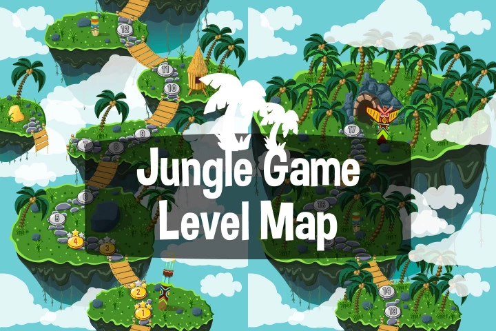 Jungle-Game-Level-Map-Backgrounds