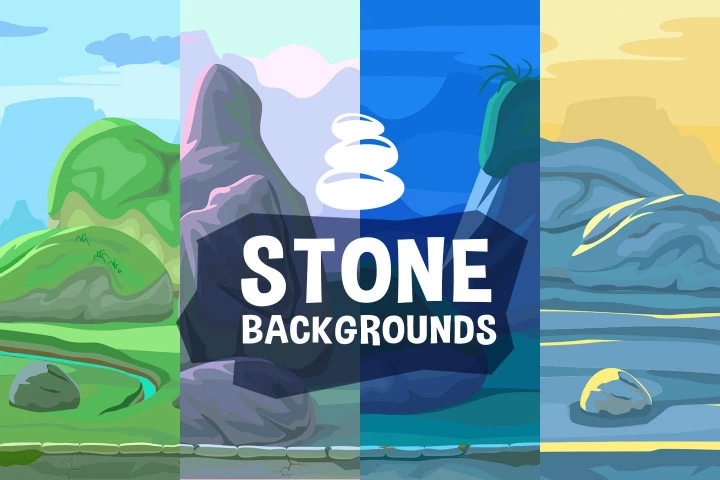 Stone-Scrolling-2D-Game-Backgrounds