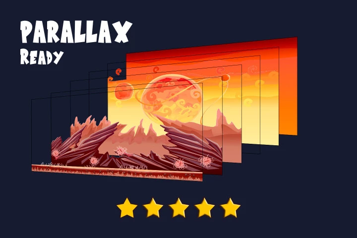 2D Planet Game Backgrounds