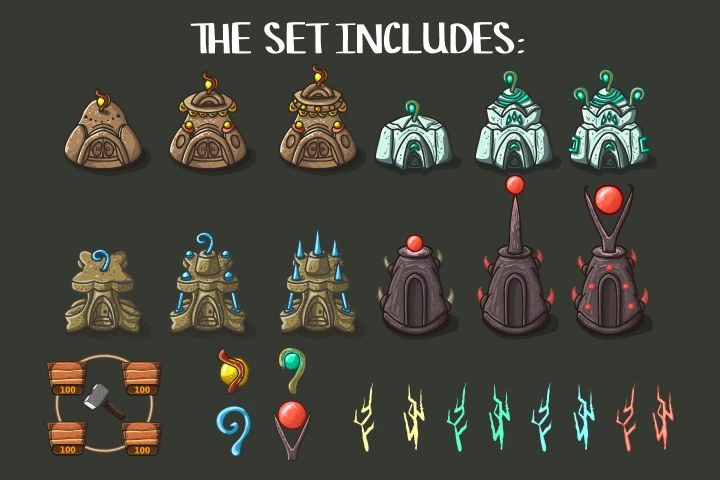 Magic Tower Game Assets