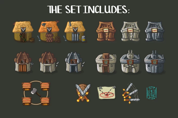 Support Tower Game Assets