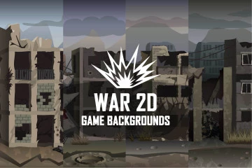 War 2D Game Backgrounds