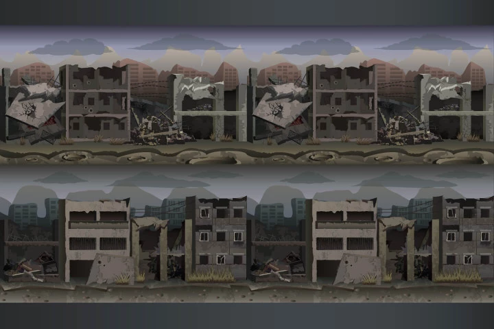 War 2D Game Backgrounds