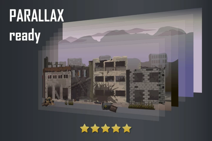 War 2D Game Backgrounds