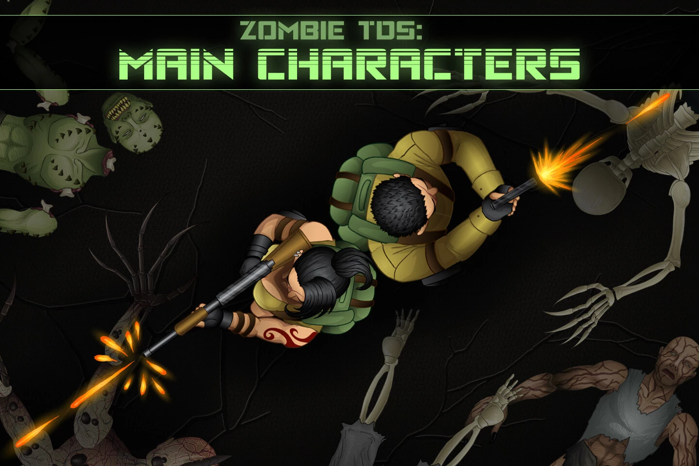 top down zombie sprites