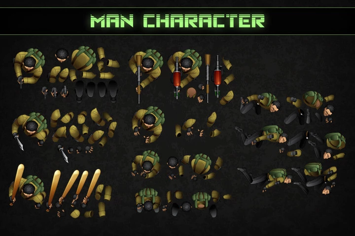 Zombie TDS: Main Characters