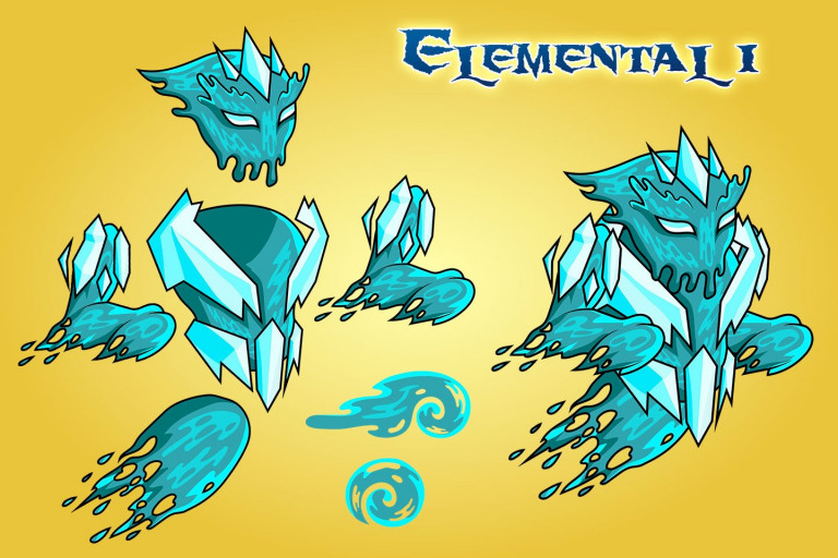 2D Fantasy Elemental Character Sprites - CraftPix.net