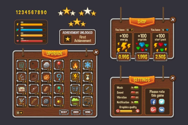 Fantasy Game Interface