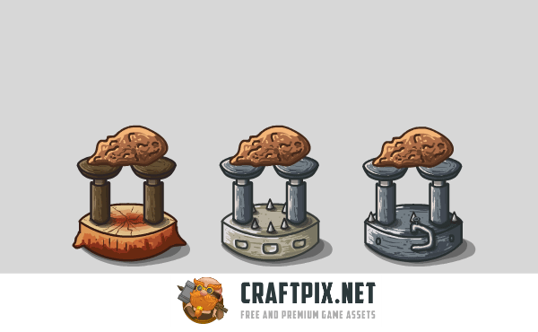 Free Stone Tower Game Assets 