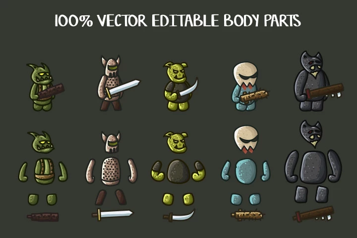 Monster Character 2D Sprites