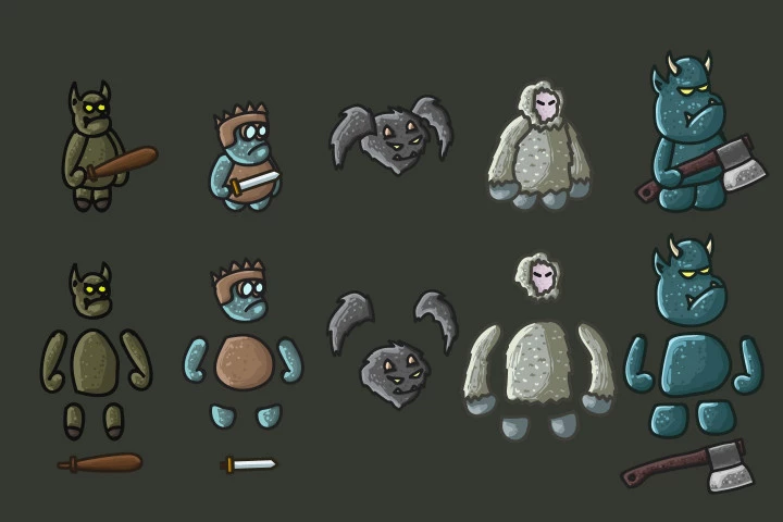 Monster Character 2D Sprites