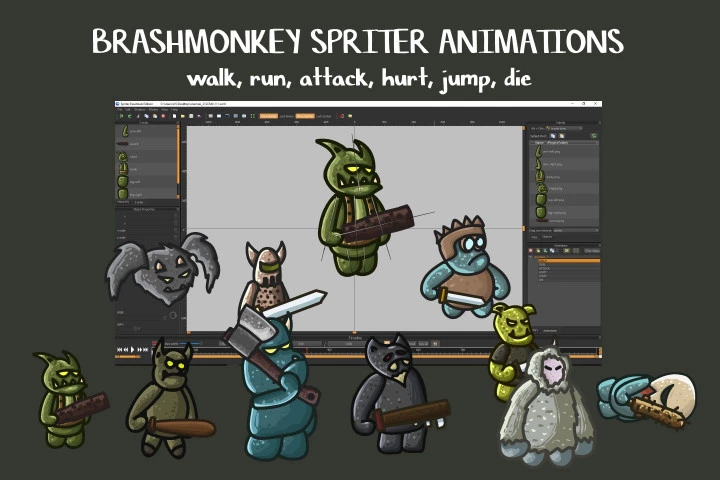Monster Character 2D Sprites