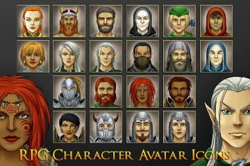 RPG Character Avatar Icons