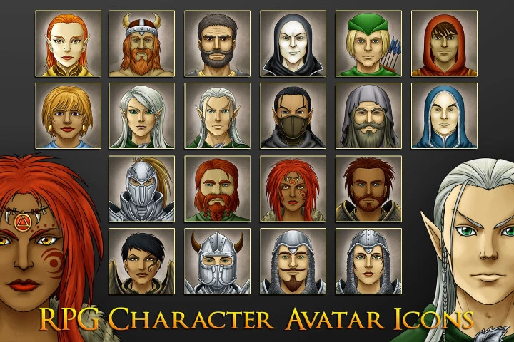 RPG-Character-Avatar-Icons