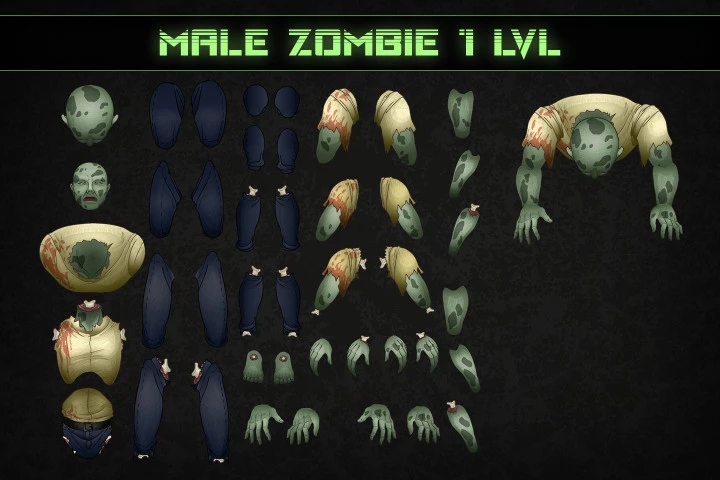 TDS: Zombie Character Sprites