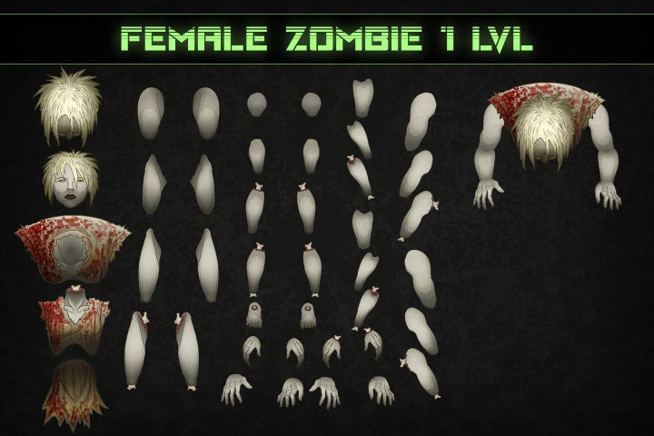 TDS: Zombie Character Sprites