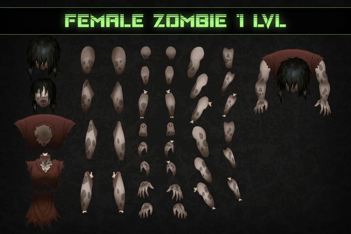 TDS: Zombie Character Sprites