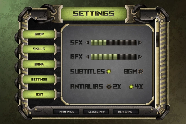 Zombie TDS Game User Interface