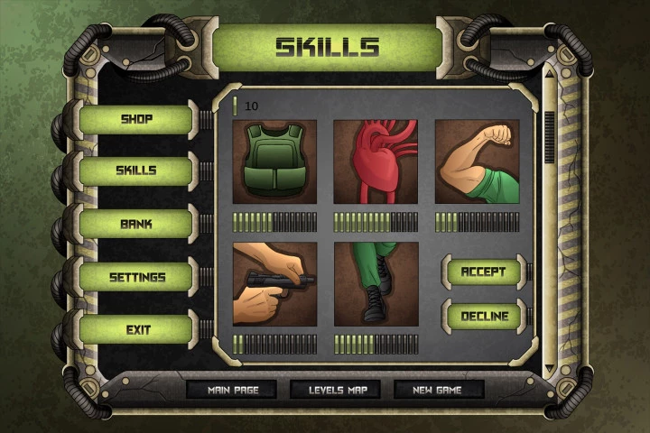 Zombie TDS Game User Interface