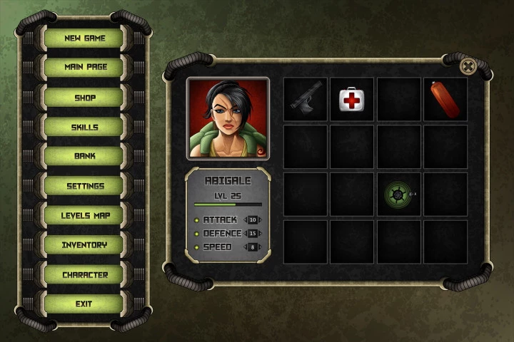 Zombie TDS Game User Interface