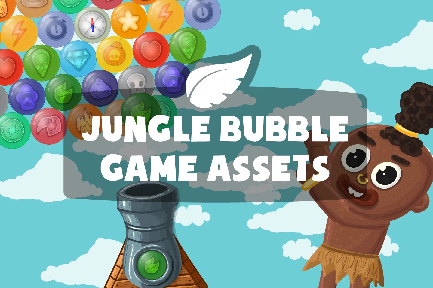 Jungle Bubble Game Assets