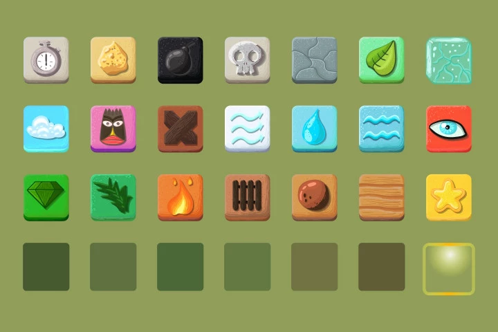 Jungle Match 3 Game Items