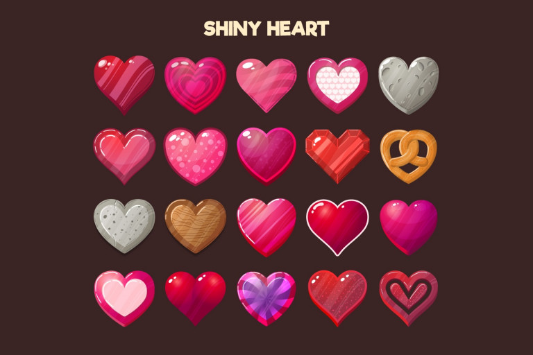 Love Hearts 2D Game Items