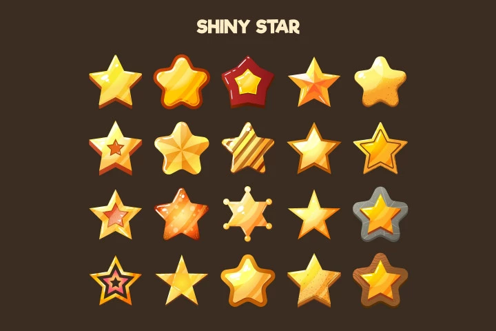 Stars 2D Game Items