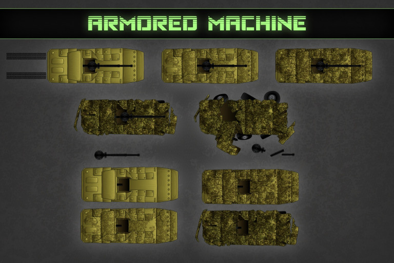 Zombie TDS Machines and Tanks - CraftPix.net