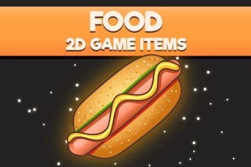 Food 2D Game Items