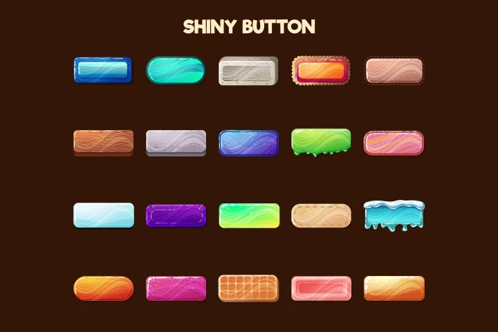 Free Buttons 2D Game Objects