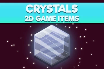 Free Crystals 2D Game Items