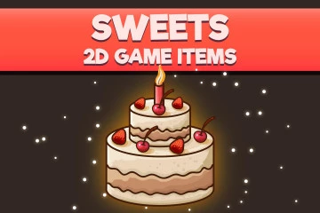 Sweets 2D Game Items